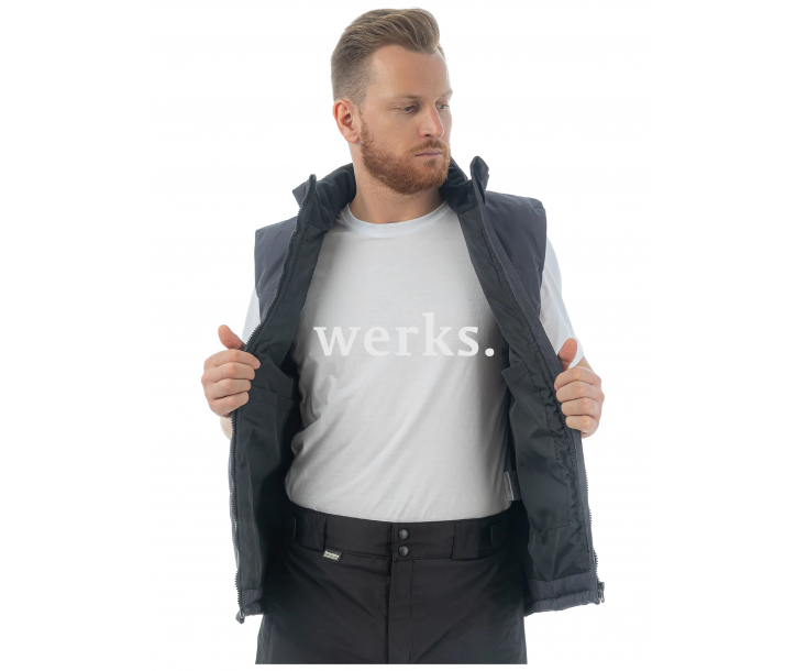 Жилет утепленный Brodeks KW101 серый/черный (M)