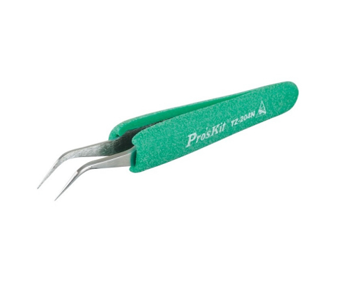 Пинцет изогнутый антистатический ProsKit TZ-204N