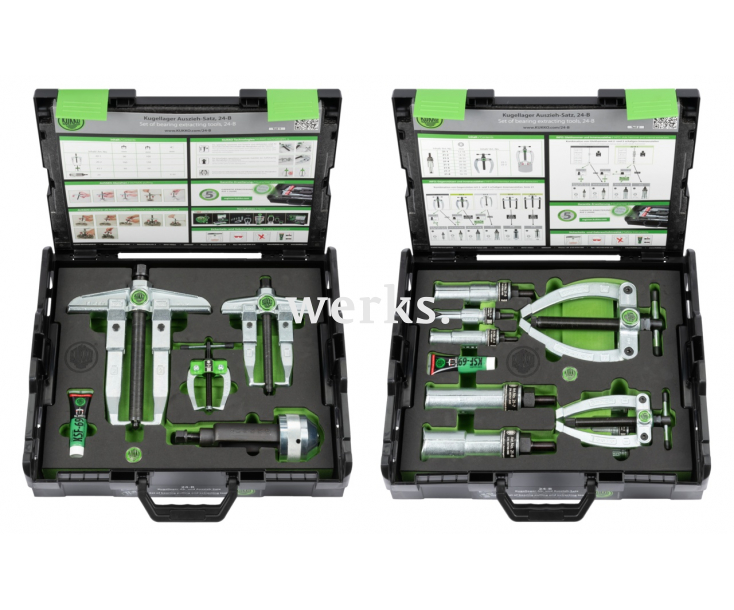 Набор для демонтажа подшипников KUKKO 24-B