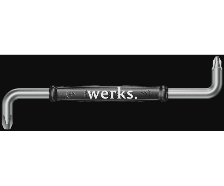 Изогнутая отвертка PH3+4 Wera 919 PH WE-017210