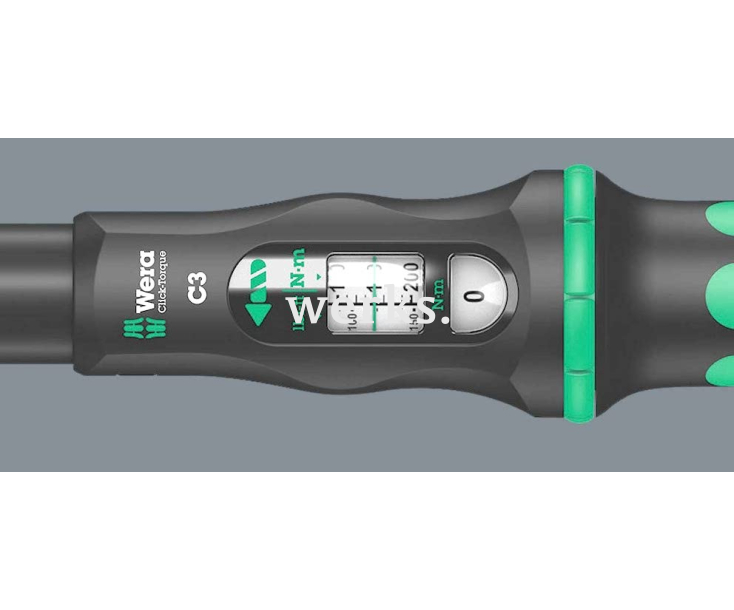 Динамометрический ключ Wera Click-Torque C 3 40-200 Nm с трещоткой с реверсом WE-075622