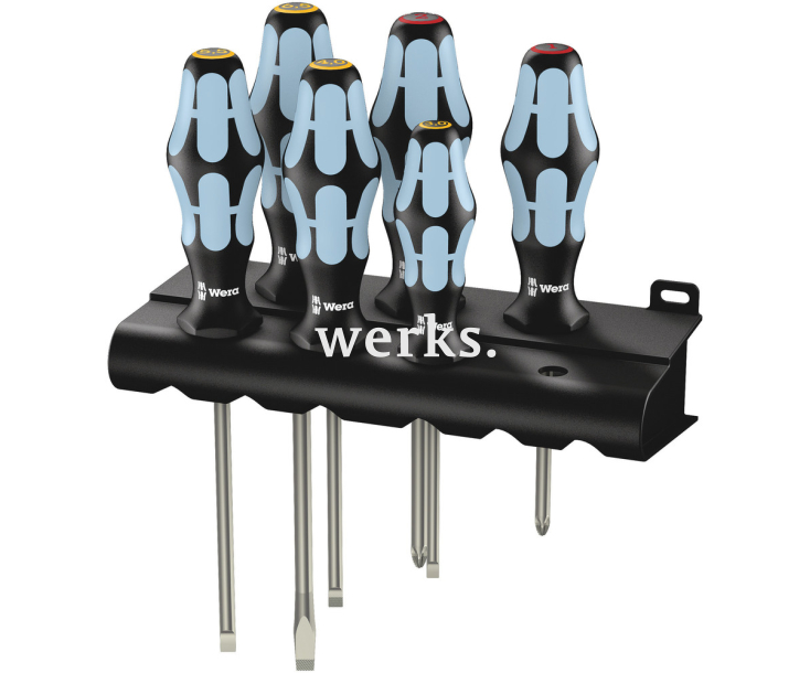 3334/6 Набор отверток Wera нержавеющая сталь + подставка WE-032060