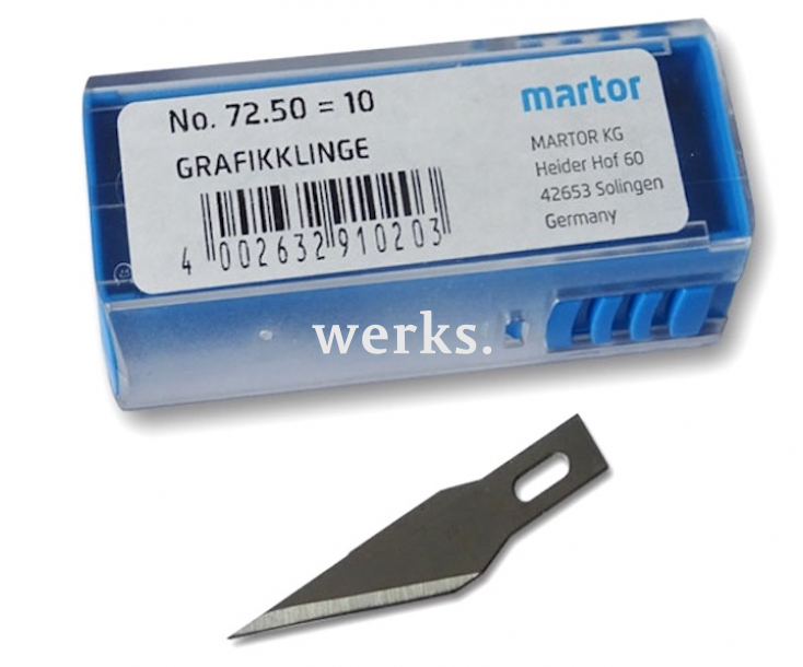 Сменное лезвие для графических работ Martor 72.50 (упаковка 10 шт.)