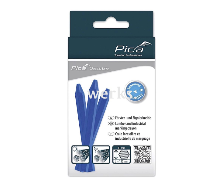 Мелок восково-меловой синий Classic Eco Pica 591/41