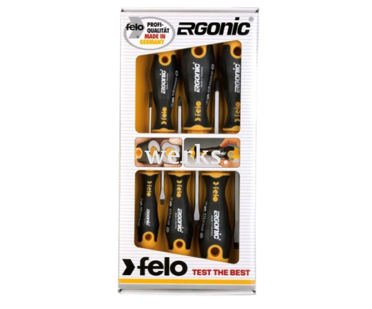 Набор шестигранных отверток Felo Ergonic SL PH PZ 6 предметов 41096348
