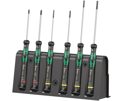Набор отверток SL PH для электронщиков Wera Kraftform Micro 2035/6 A WE-118150 + подставка