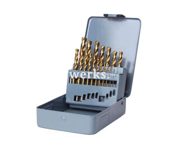 Набор свёрл DIN 338 HSS-G TiN 1,0-10,0 мм 19 шт GSR 08344100