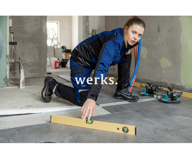 Женские рабочие брюки Brodeks KS328 синий/черный (42)