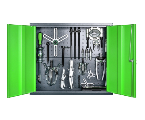 Шкаф для инструментов с набором съемников (49 предметов) KUKKO 224-676