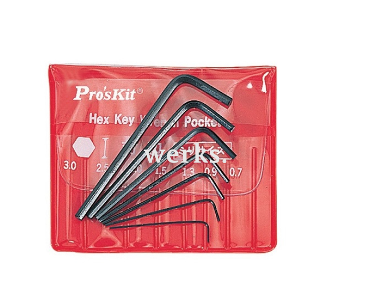 Набор штифтовых ключей HEX ProsKit 8PK-022