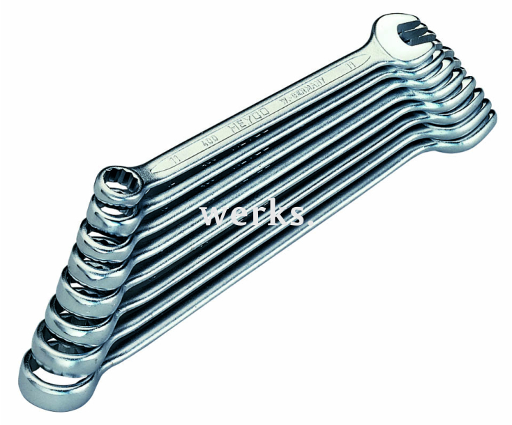 Набор комбинированных гаечных ключей K 400-10-M Heyco HE-00400925582 10 штук