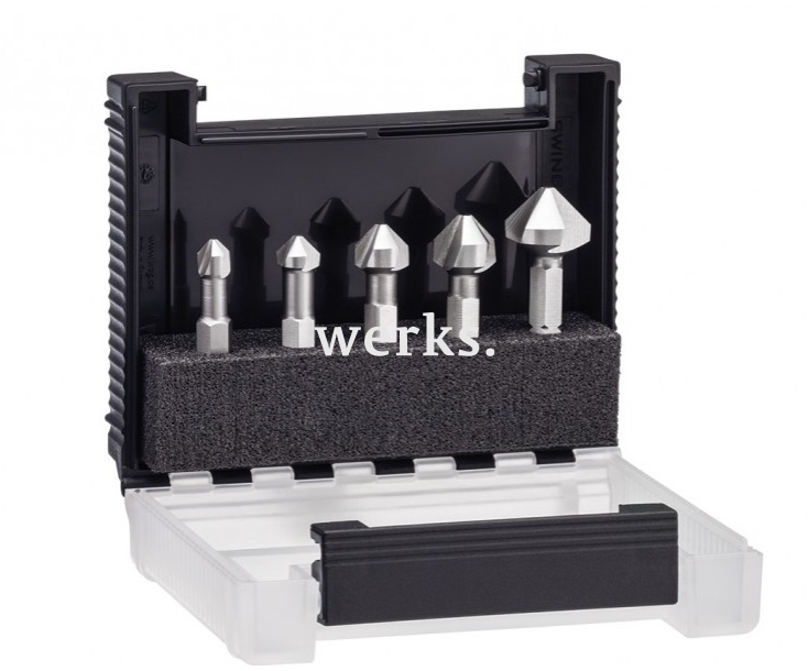 Набор бит-зенкеров конических форма С 6.3 Wiha 79186 B5 28027 5 шт.