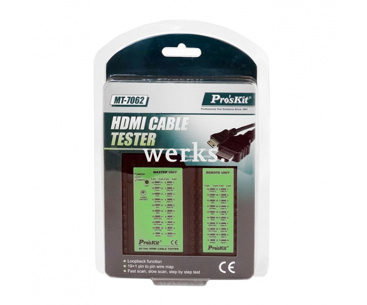 Тестер кабельный ProsKit MT-7062 для HDMI