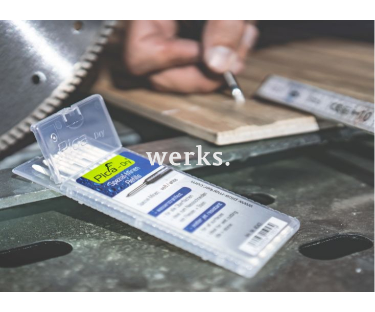 Набор для разметки с карандашом Pica-Dry и цветными грифелями Pica 30404 (3030+4040)