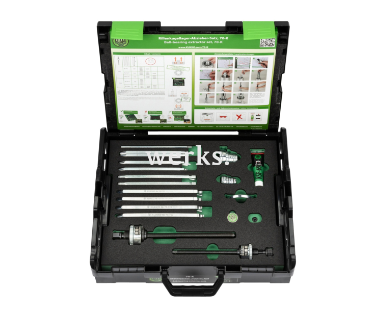 Набор для демонтажа для радиальных шарикоподшипников KUKKO 70-K