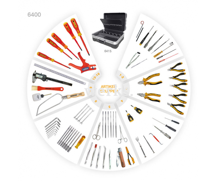 Набор инструментов TECHNIK 77 шт. Bernstein BS-6400