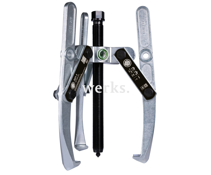 Универсальный трёхзахватный съёмник с шарнирными захватами и регулировкой глубины фиксации KUKKO 207-02