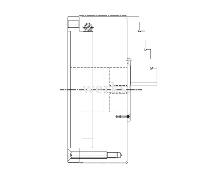 Патрон ZS Hi-Tru, размер 160, 3 захвата, DIN 6350, цилиндрическое центральное крепление Röhm 180279