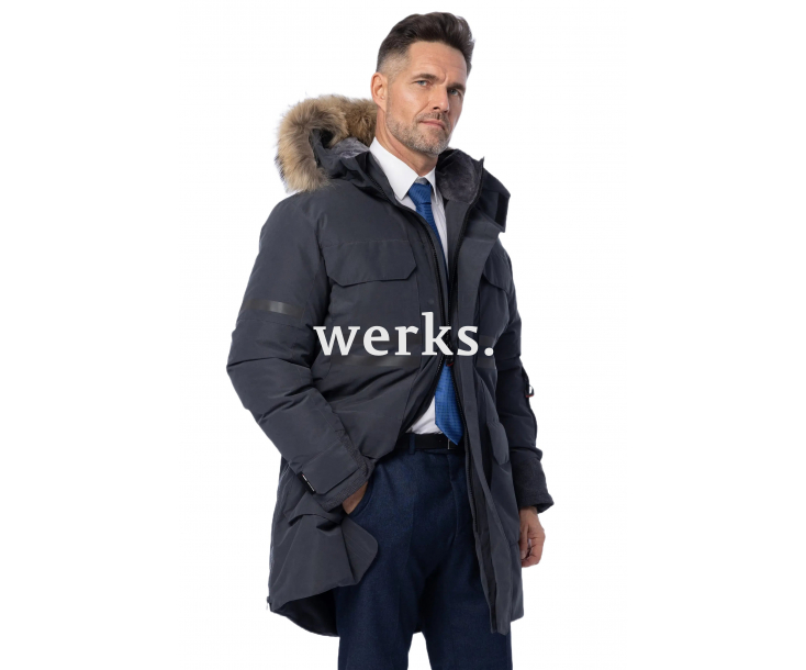 Зимняя пуховая куртка-парка Brodeks KW233 т.серый (S)