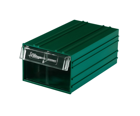 Пластиковый короб Стелла-техник C-2-К20-зеленый-прозрачный , 140х250х100мм, комплект 20 штук