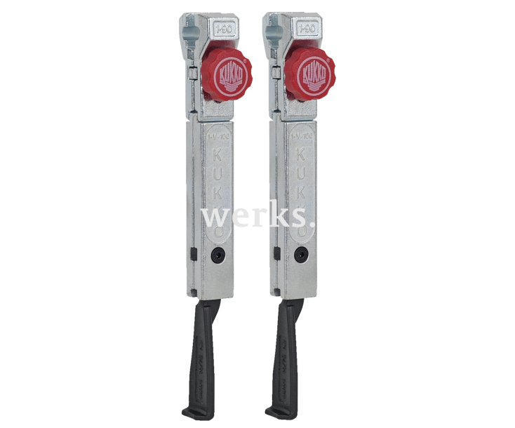 2 особо узких захвата с быстрой регулировкой (комплект) KUKKO 1-195-P