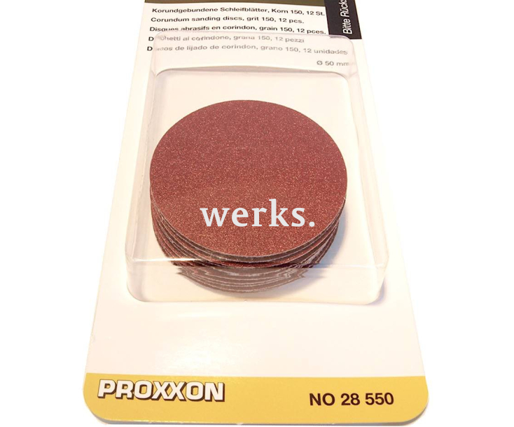 Диски шлифовальные корундовые Ø 50 мм К150 Proxxon 28550 12 шт.