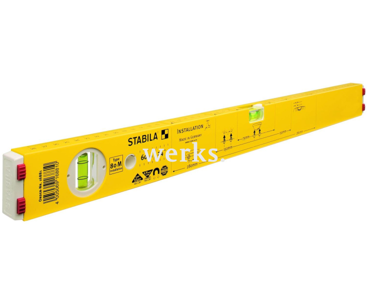 Уровень сантехника магнитный тип 80M Stabila 16881 60 см