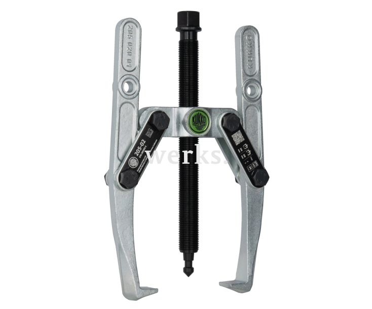 Универсальный двухзахватный съёмник с шарнирными захватами и регулировкой глубины фиксации KUKKO 205-02