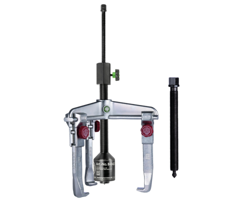 Универсальный трёхзахватный съёмник с быстрорегулируемыми захватами  и длинным гидравлическим шпинделем (включая  механический шпиндель) KUKKO 30-3+B