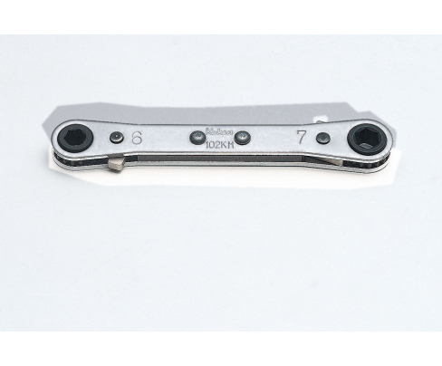 Ko-Ken 102KM-8X9 Ключ накидной с храповым механизмом 8x9 мм 6-точечный 134 мм