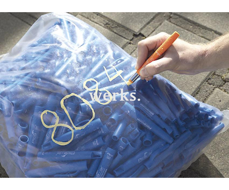 Маркер сигнальный толстый Pica-Gel белый 8080