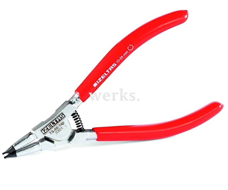 Щипцы для внешних стопорных колец на валах 225 мм Izeltas 3301120225