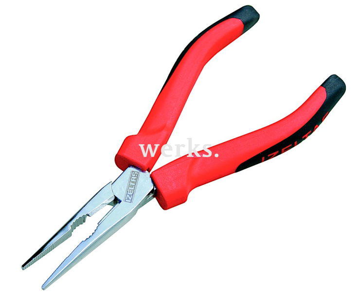 Плоскогубцы удлиненные прямые 140 мм Ergonomik Izeltas 3220135140 с режущей кромкой