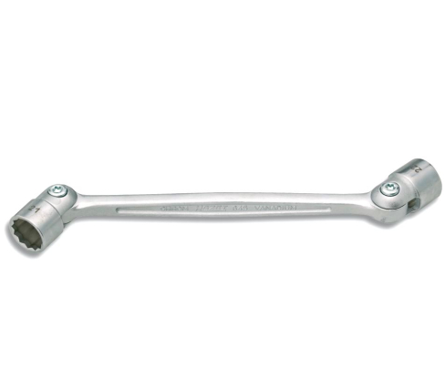 Ключ гаечный двусторонний шарнирный торцовый 645 14х15 мм Hazet 645-14х15