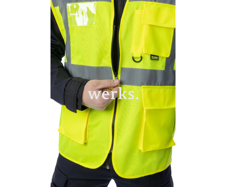 Сигнальный жилет Brodeks KM122 желтый (XL)