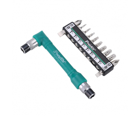 Двусторонняя отвертка с комплектом насадок ProsKit 1PK-212H