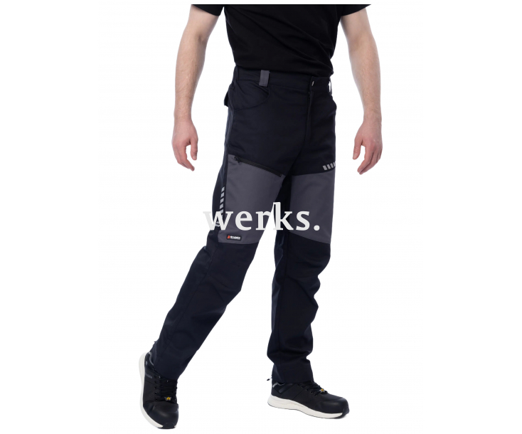 Летние брюки Brodeks KS 334 серый/черый (70)