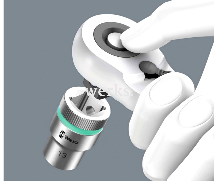 8006 SC 1 Zyklop Hybrid - набор с трещоткой, привод 1/2 Wera WE-004090 13 предметов