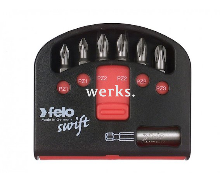 Набор Felo Swift с держателем и крестовыми битами PZ 7 предметов 02060216
