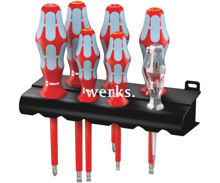 3160 i/7 Набор отверток Wera 7 шт. из нержавеющей стали + подставка WE-022728