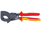 Ножницы для резки кабелей по принципу трещотки VDE Knipex KN-9536250