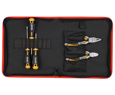 Набор отверток Felo Ergonic SL PH PZ с плоскогубцами и бокорезами в сумке 5 предметов 40090504