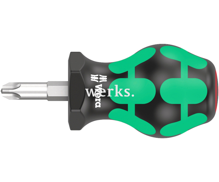 Короткая отвертка/отвертка для карбюратора Stubby 350 PH Wera, PH3 х 25 мм, WE-008852