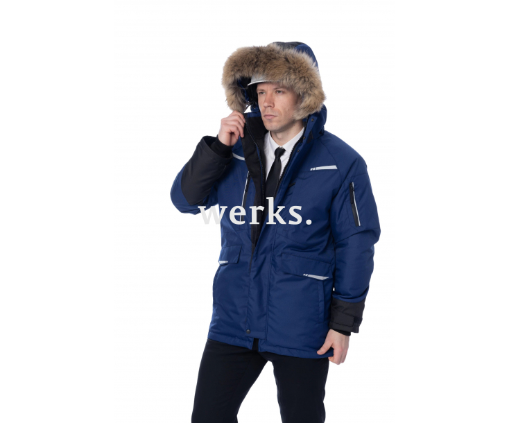 Зимняя куртка-парка Brodeks KW215 синий (L)