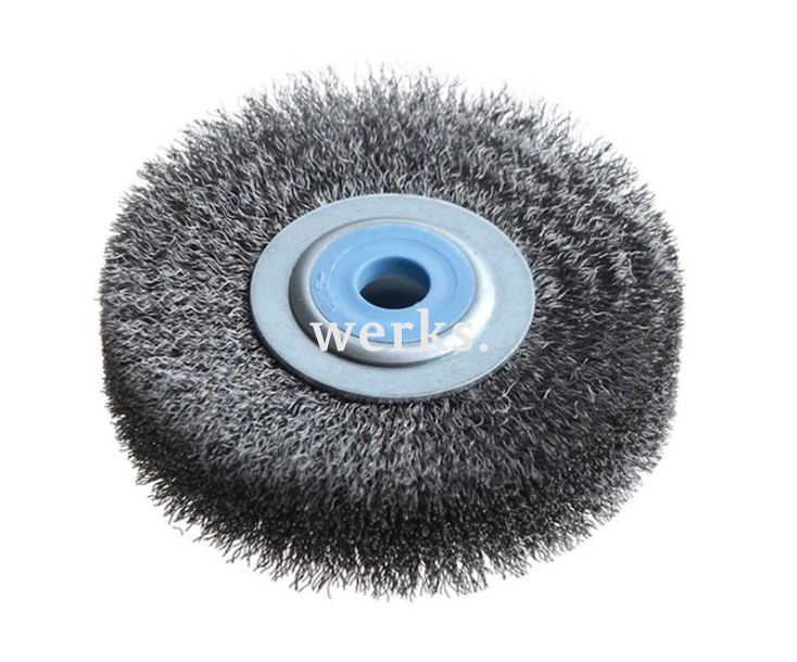 Щетка цилиндрическая стальная гофрированная Ø125 мм Lessmann 334 162