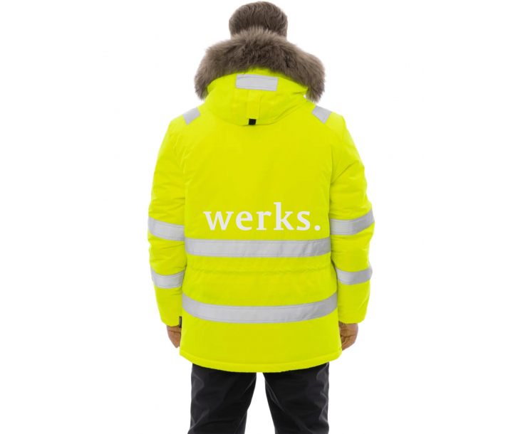 Зимняя сигнальная куртка-парка Brodeks KW220 желтый (XXL)