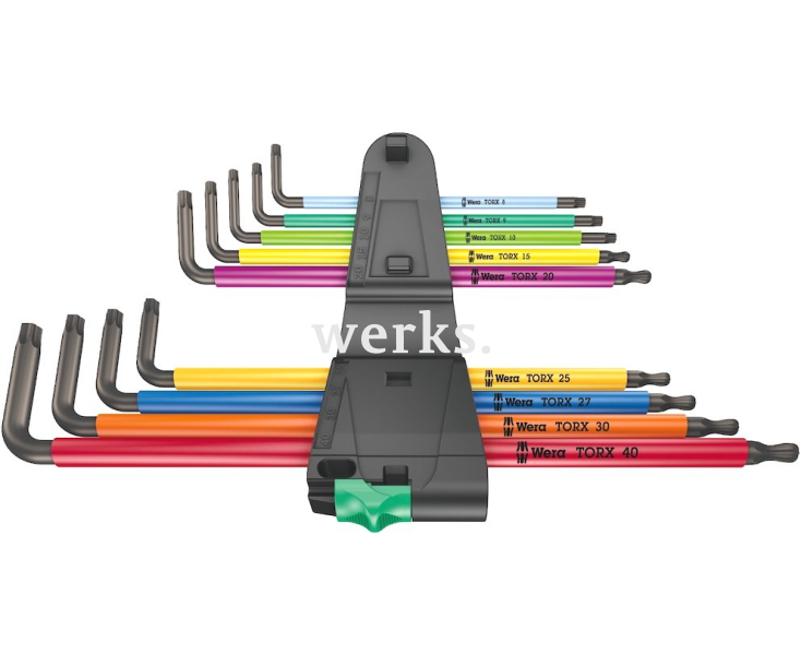 Набор Г-образных ключей удлиненных Wera 967/9 TX XL Multicolour 1 WE-024480