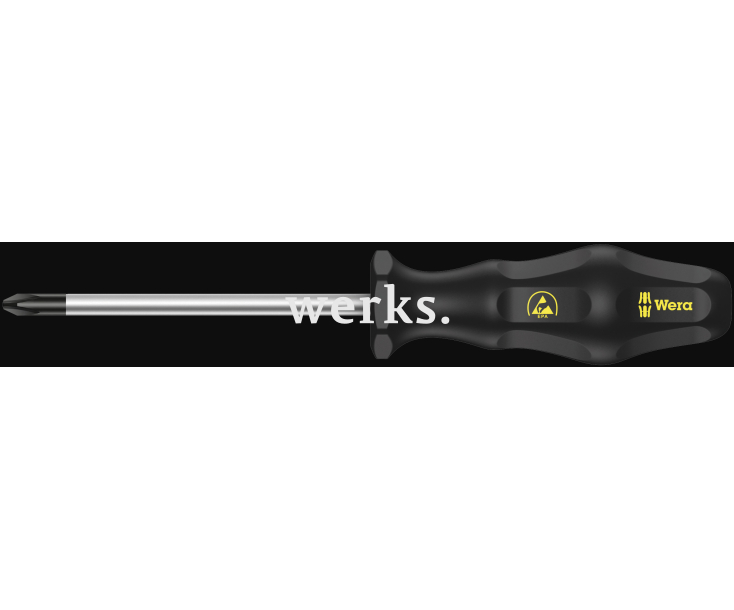 Отвертка Pozidriv Wera Kraftform ESD 1555 PZ WE-030012 PZ 2 х 100 крестовая