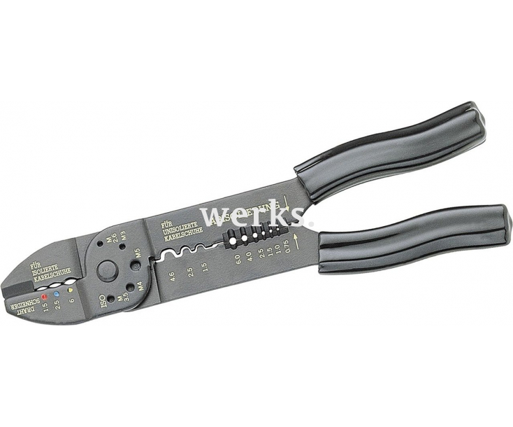 Клещи для обжима наконечников и штекеров 1,5-6 мм²  NWS 149N-62-235