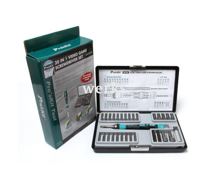 Отвертка с набором прецизионных бит ProsKit SD-9313